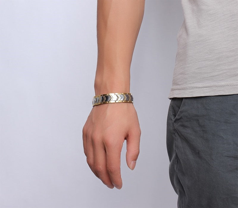 Bracelet homme Dynastie, vue de dessus des maillons