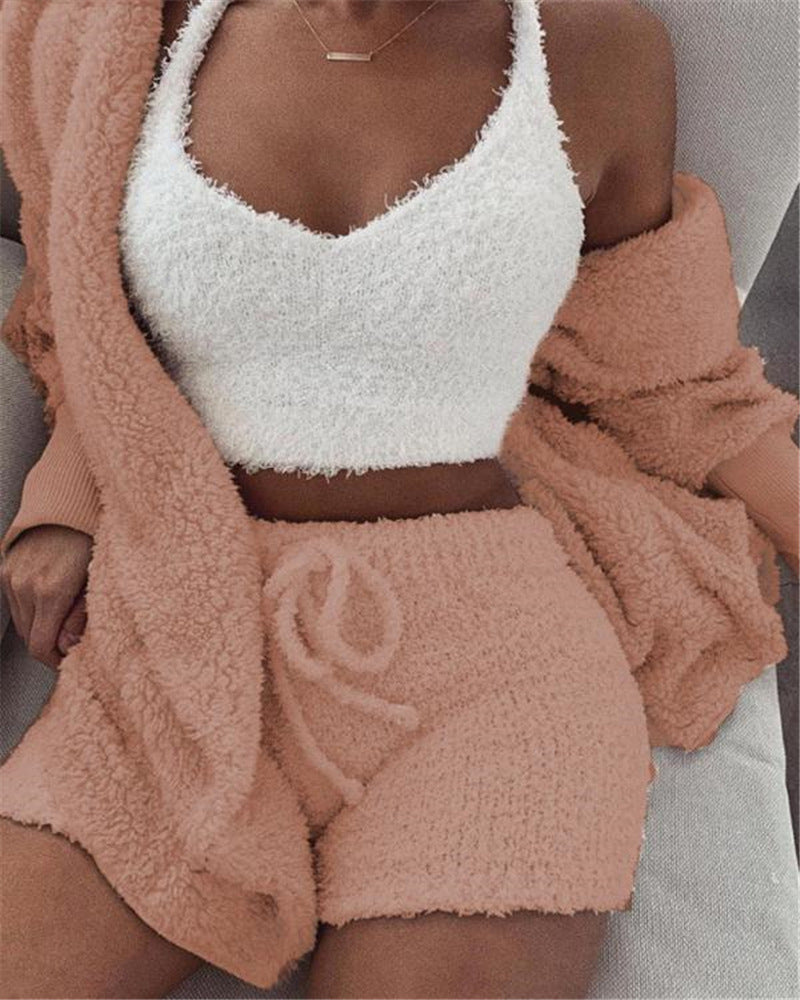 Ensemble pyjama peluche vu de dos
