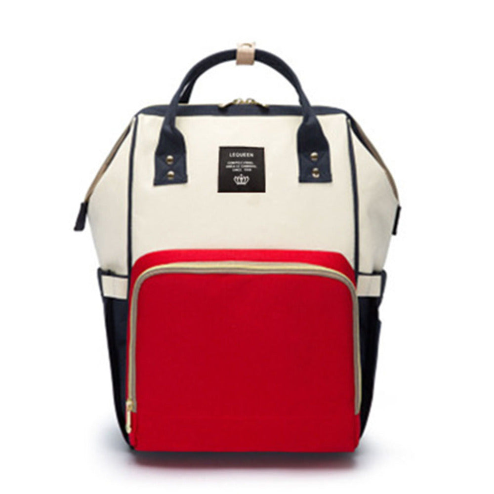 Sac à langer bleu blanc rouge