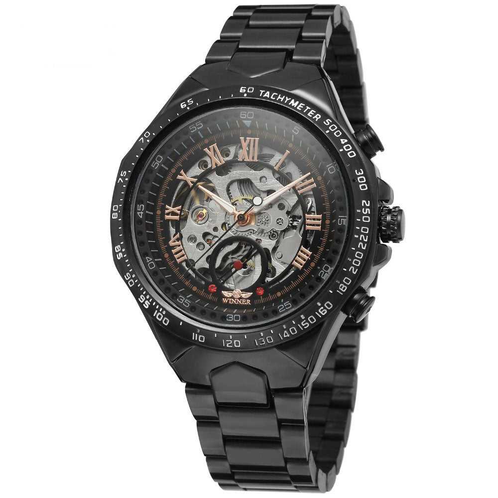 Montre Rouage, profil du boîtier et de la couronne