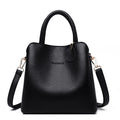 Sac à main femme forme seau en simili cuir grainé