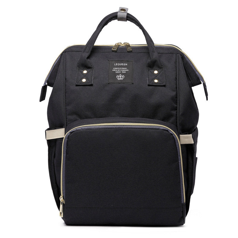 Sac à langer coloris noir et gris