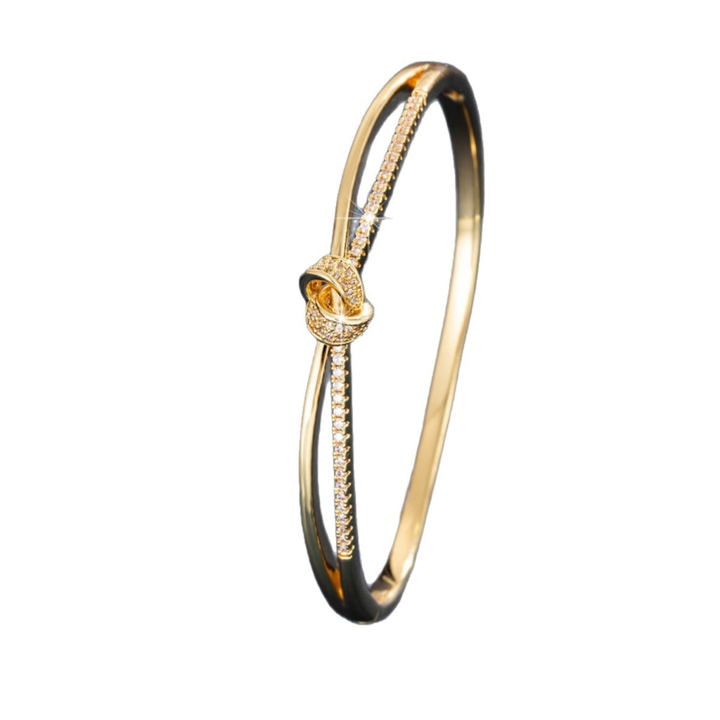 Bracelet Nœud d'Amour, détail des deux anneaux noués