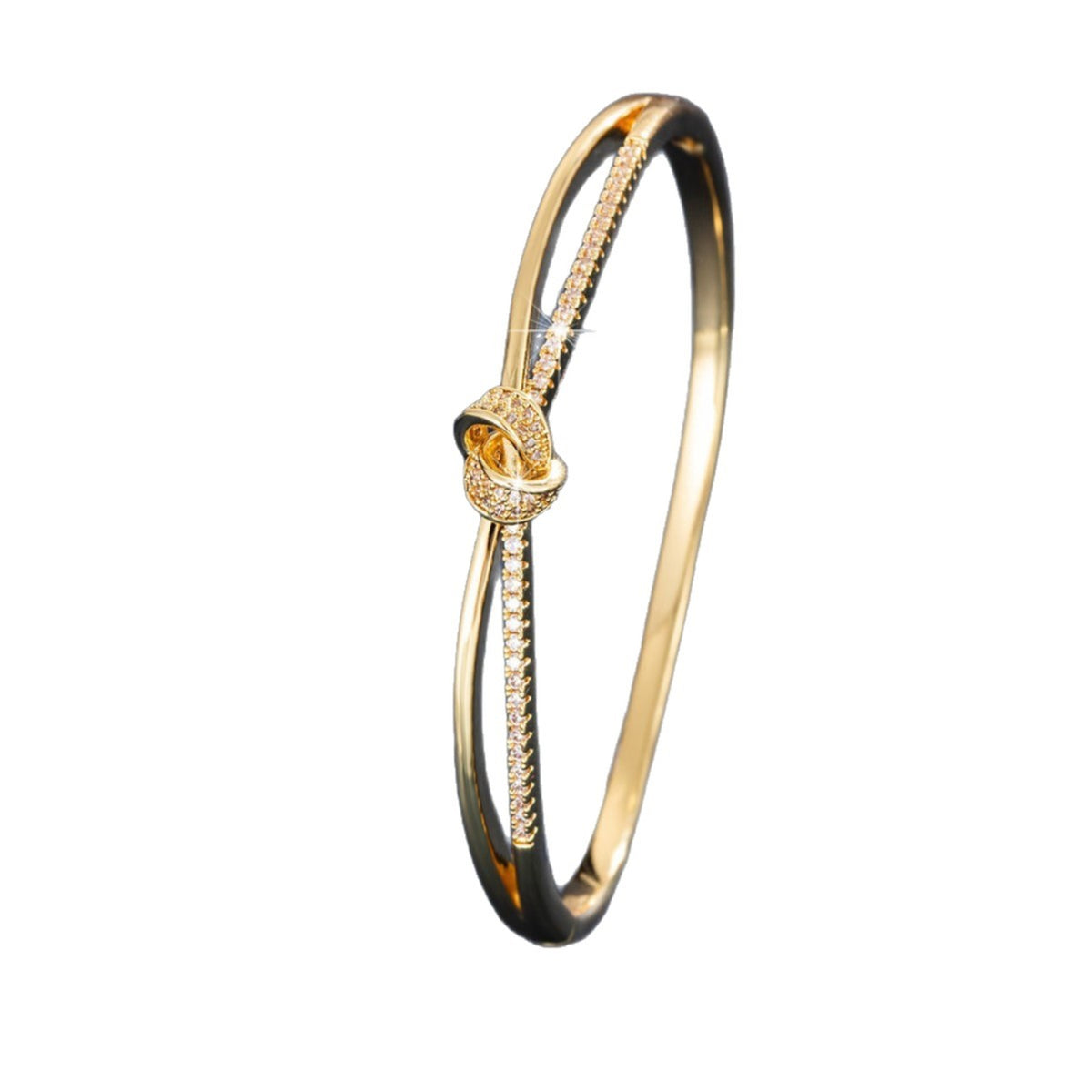Bracelet Nœud d'Amour, détail des deux anneaux noués
