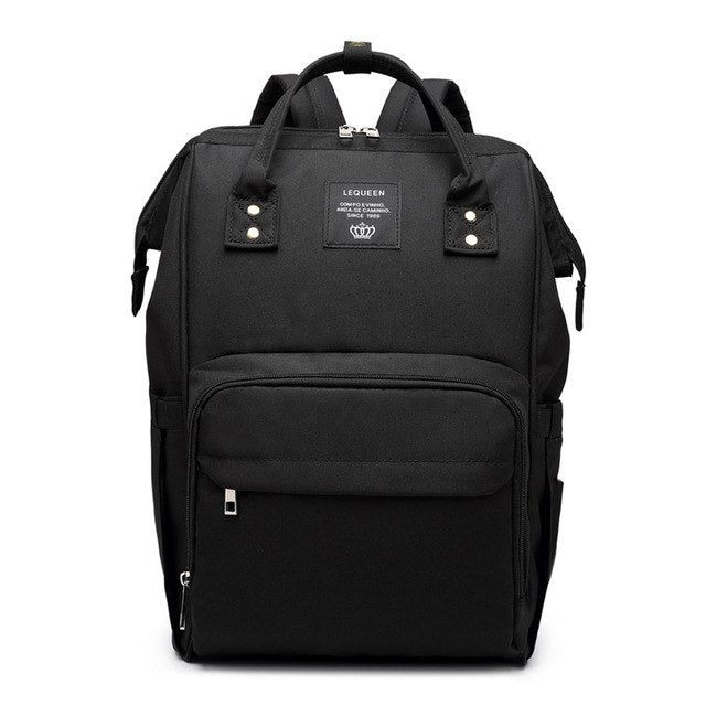 Sac à langer à rayures noires