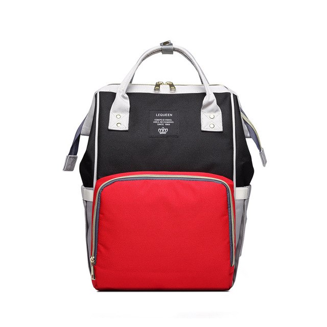Sac à langer coloris rouge