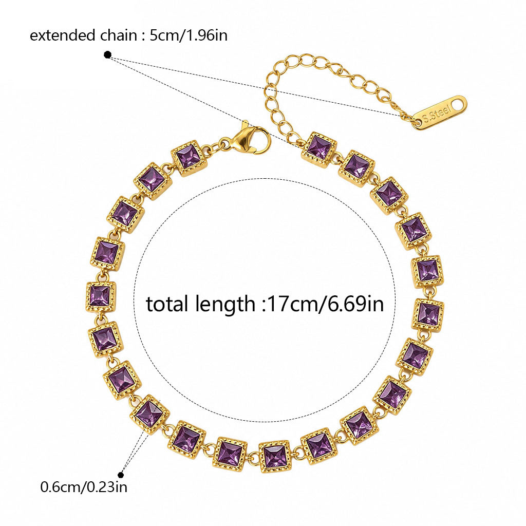 Bracelet Confetti, détail du fermoir en acier inoxydable doré