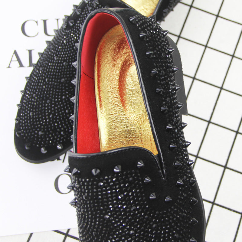 Mocassin homme fashion noir, vue de dessus