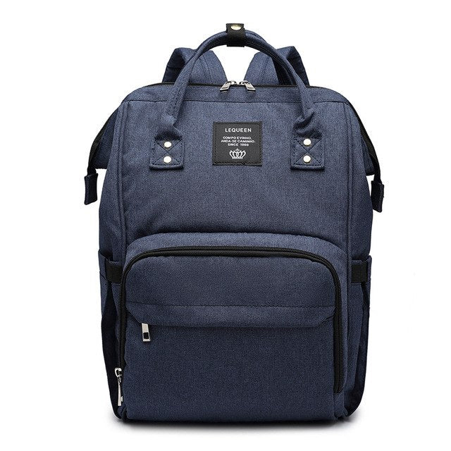 Sac à langer coloris marine et gris