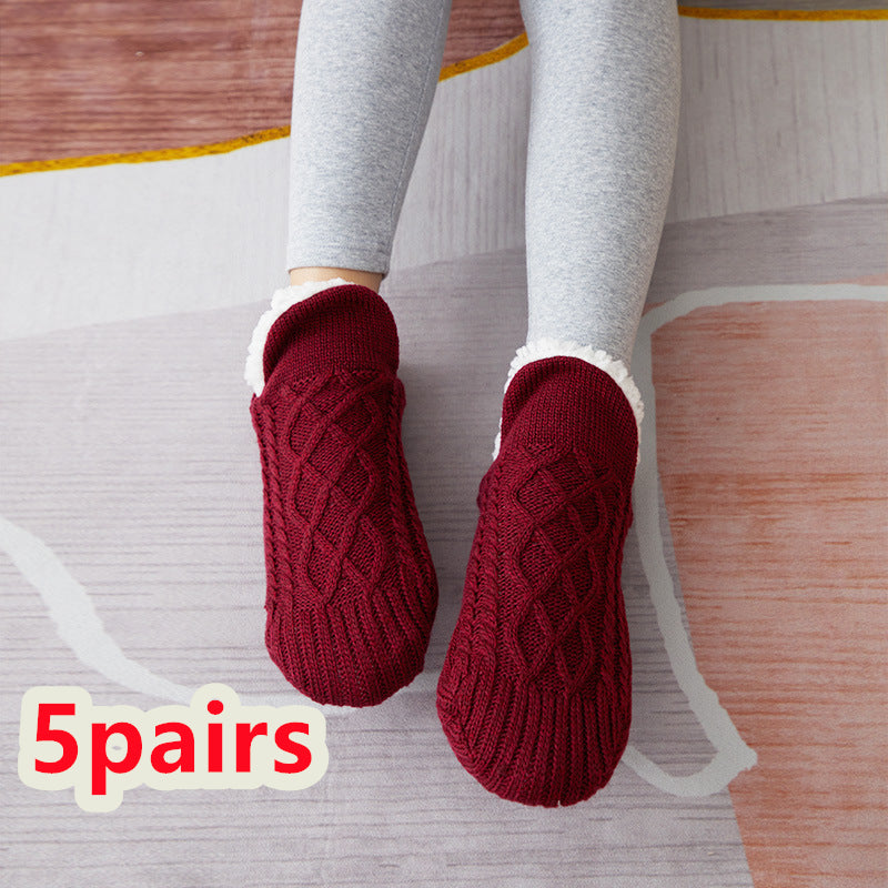 Chaussons-chaussettes, vue en situation
