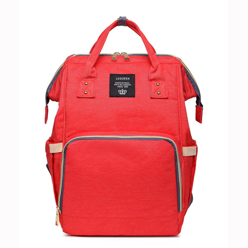 Sac à langer coloris rose et gris