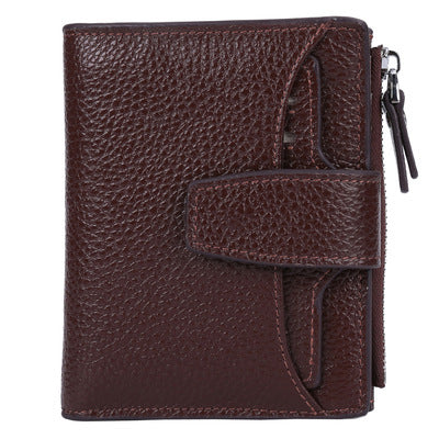 Portefeuille en cuir coloris bleu foncé