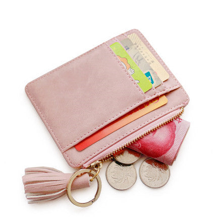 Petit porte-monnaie coloris rose