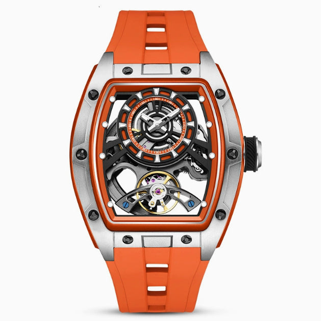 Montre Spectre luminescente dans l'obscurité, boîtier transparent