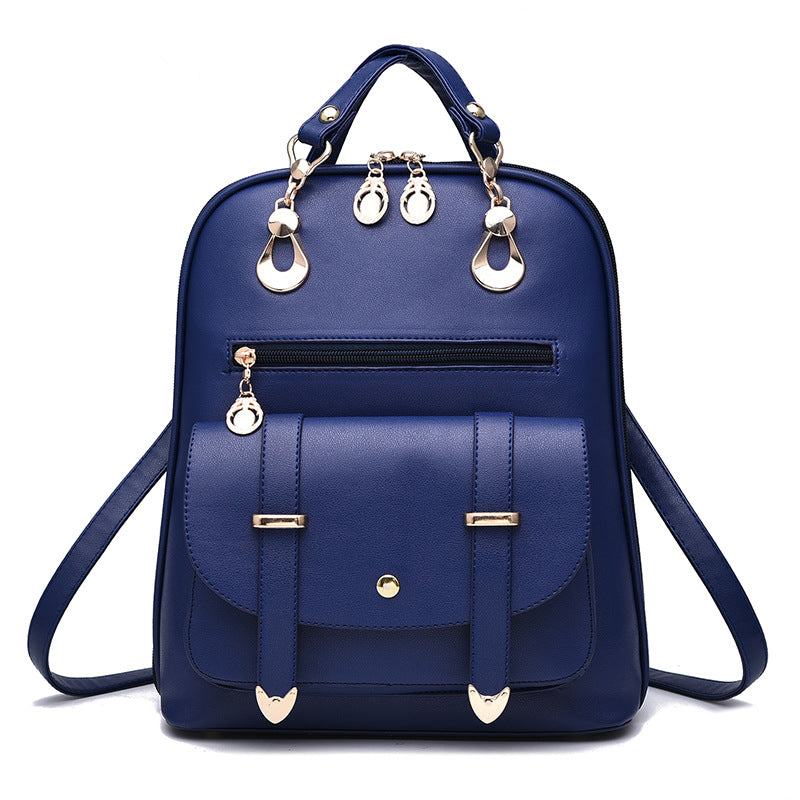 Sac à dos femme coloris bleu foncé