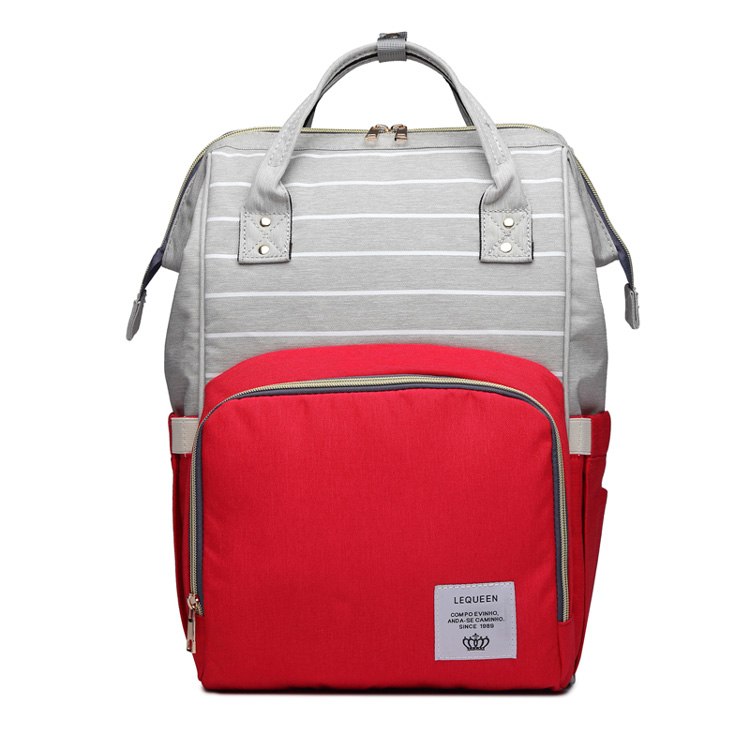 Sac à langer coloris rouge et noir