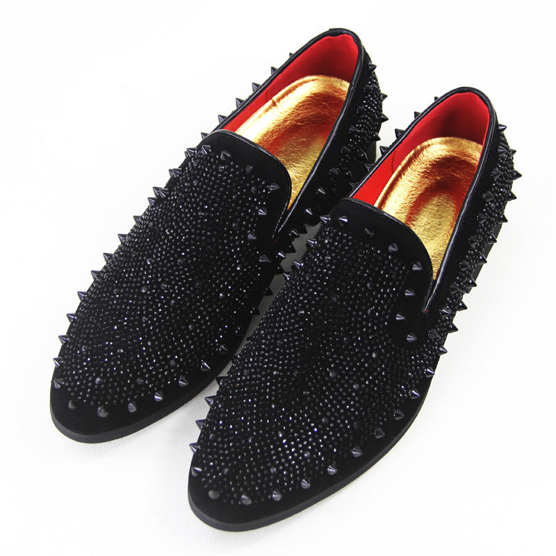 Mocassin homme fashion noir, vue arrière du talon