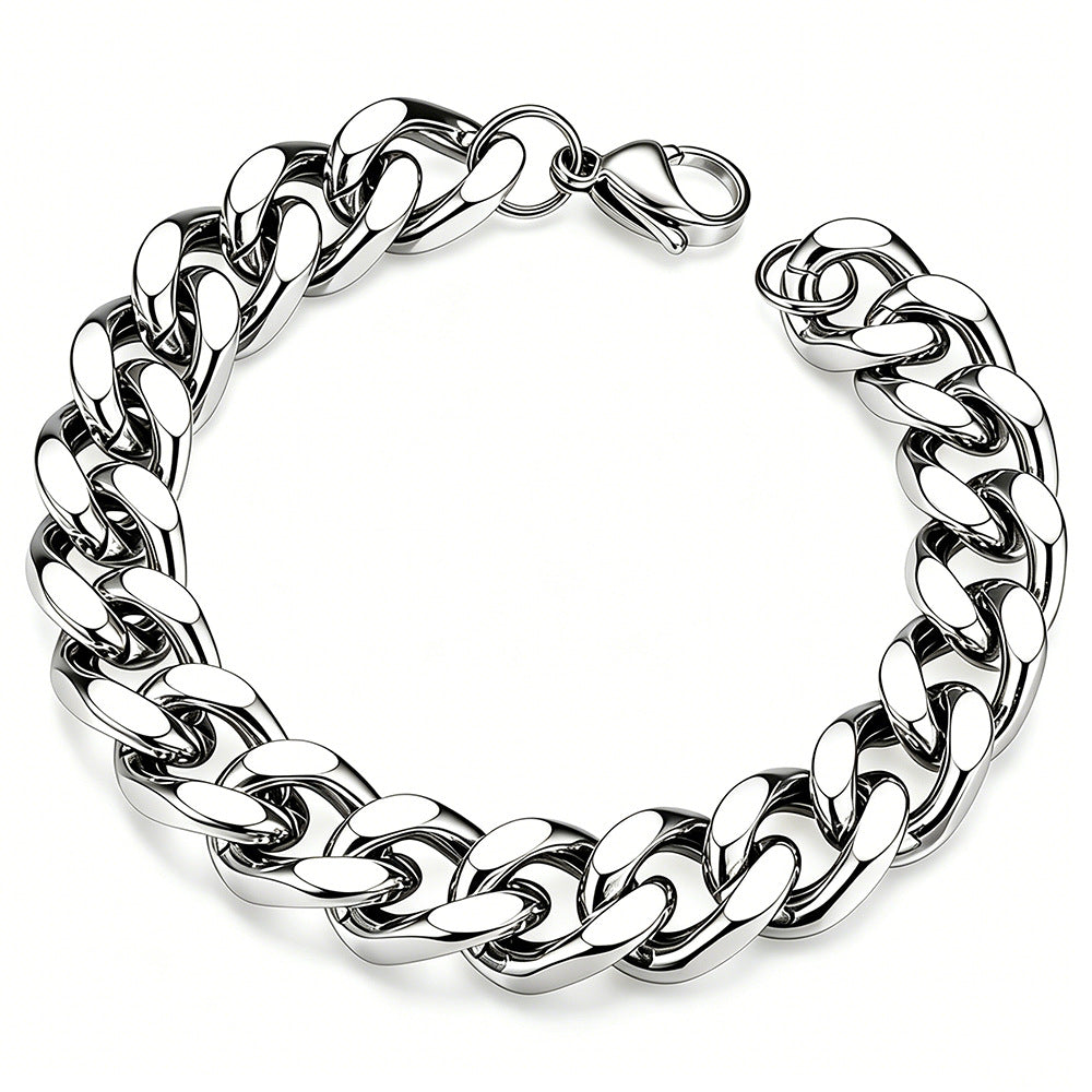 Bracelet Urbaine en acier inoxydable, maille poli
