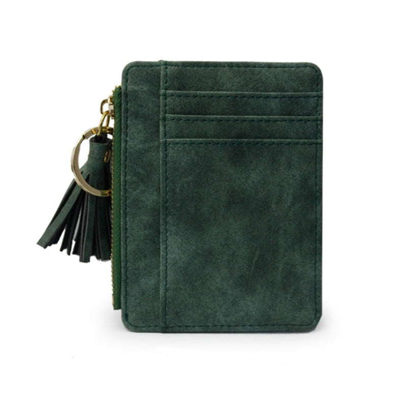 Petit porte-monnaie coloris vert