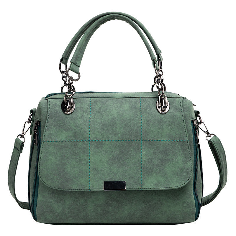 Sac Boston femme en simili cuir mat, forme structurée
