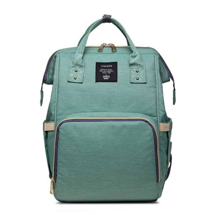 Sac à langer à rayures vertes