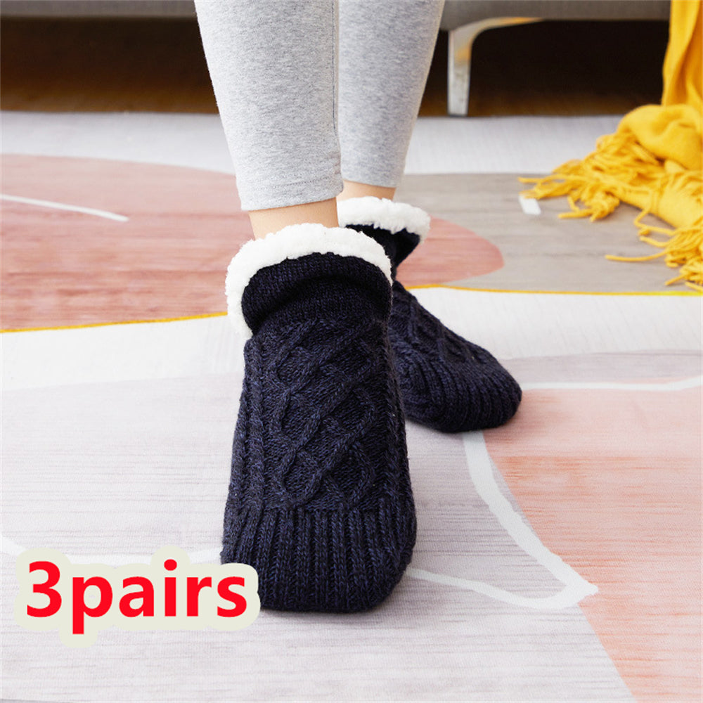 Chaussons-chaussettes, vue rapprochée de la matière