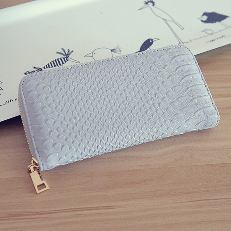 Pochette portefeuille coloris gris