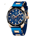 Montre sport chronographe homme Podium, bracelet silicone, cadran 46mm