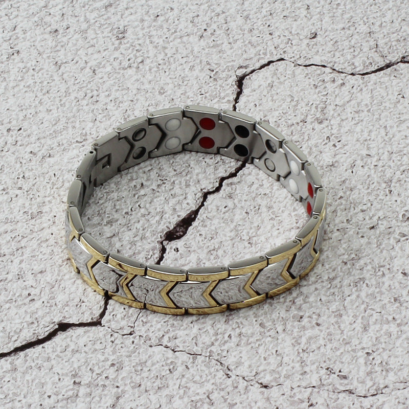 Bracelet Dynastie, détail du fermoir en acier titane