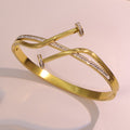 Bracelet Parisienne coloris doré, acier inoxydable