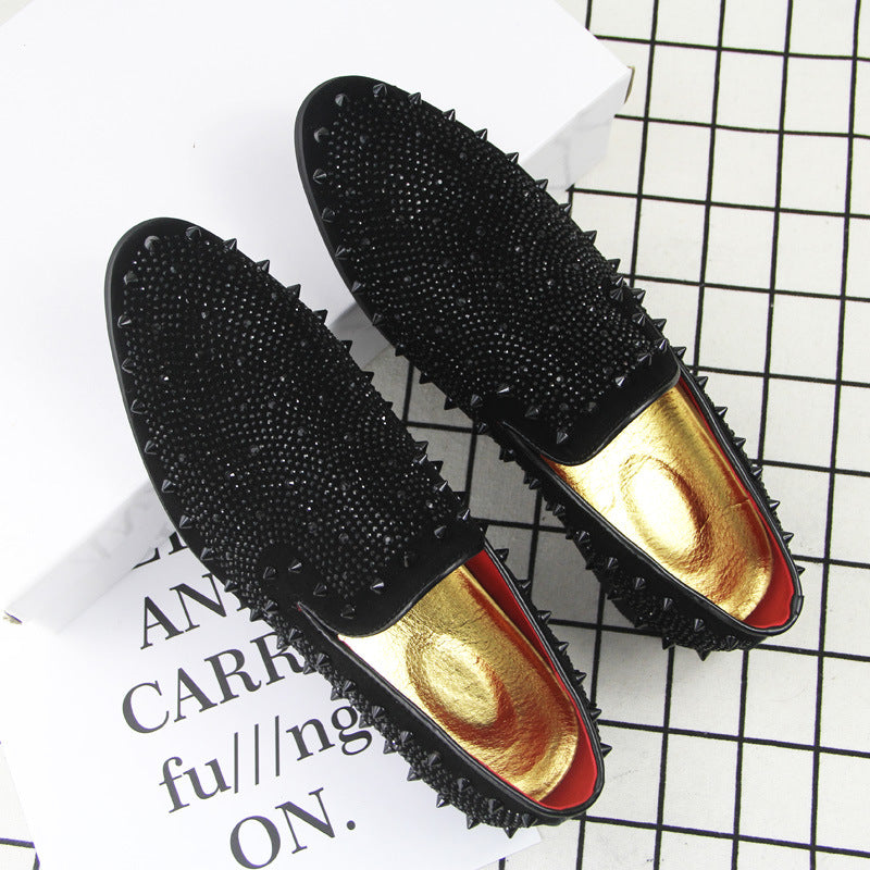 Mocassin homme fashion noir, détail de la semelle
