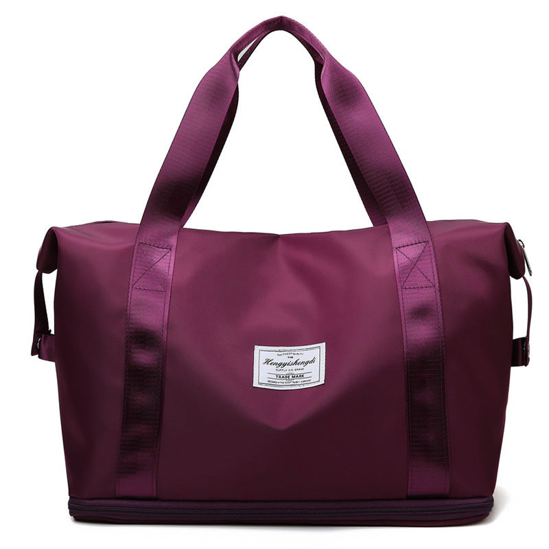 Sac de sport ouvert, poches ordinateur et appareil photo