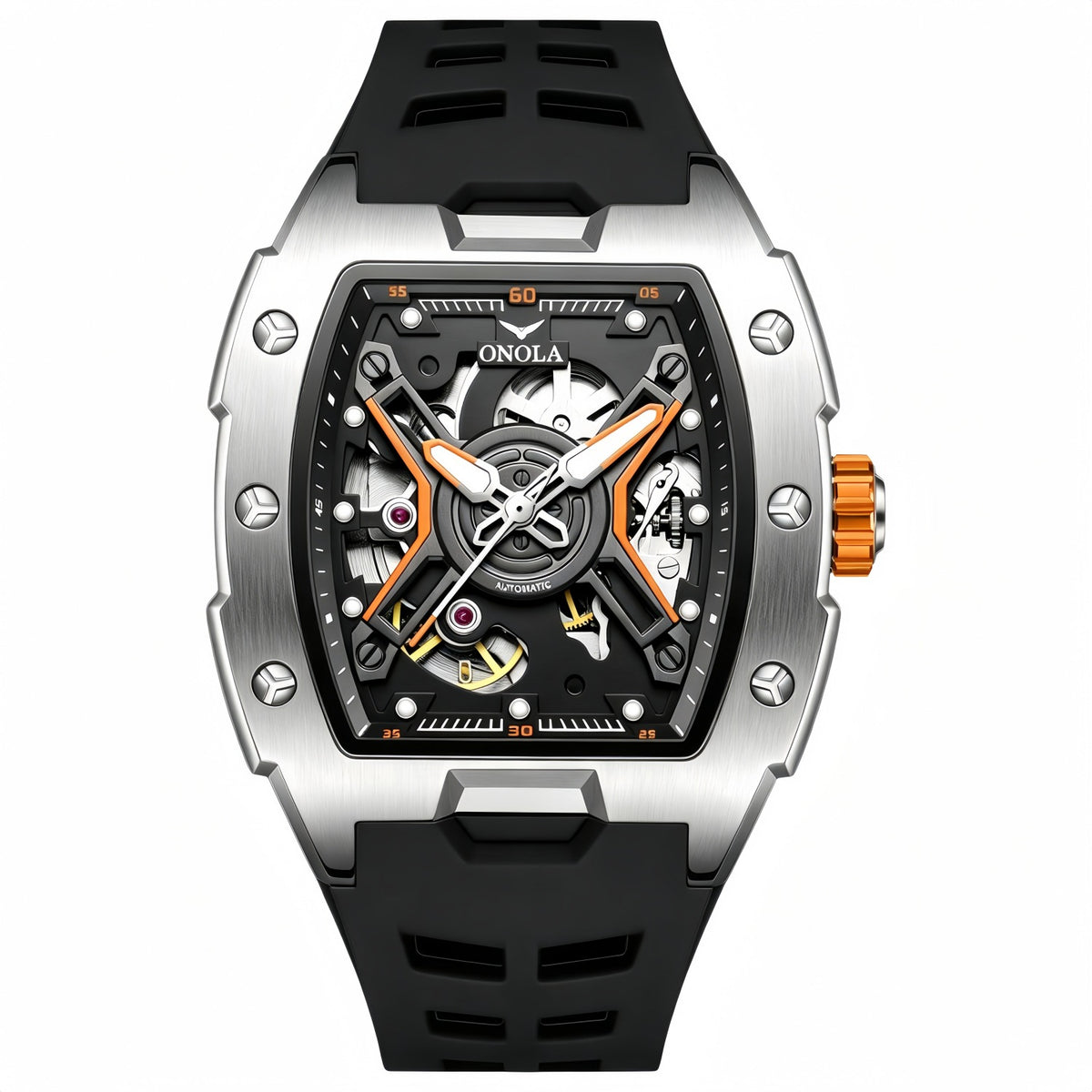 Montre homme Lagune, gros plan du cadran et du boîtier