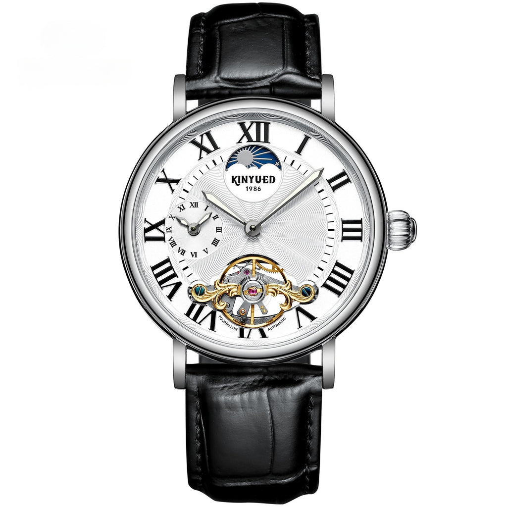 Montre Typhon boîtier or rose et cadran blanc