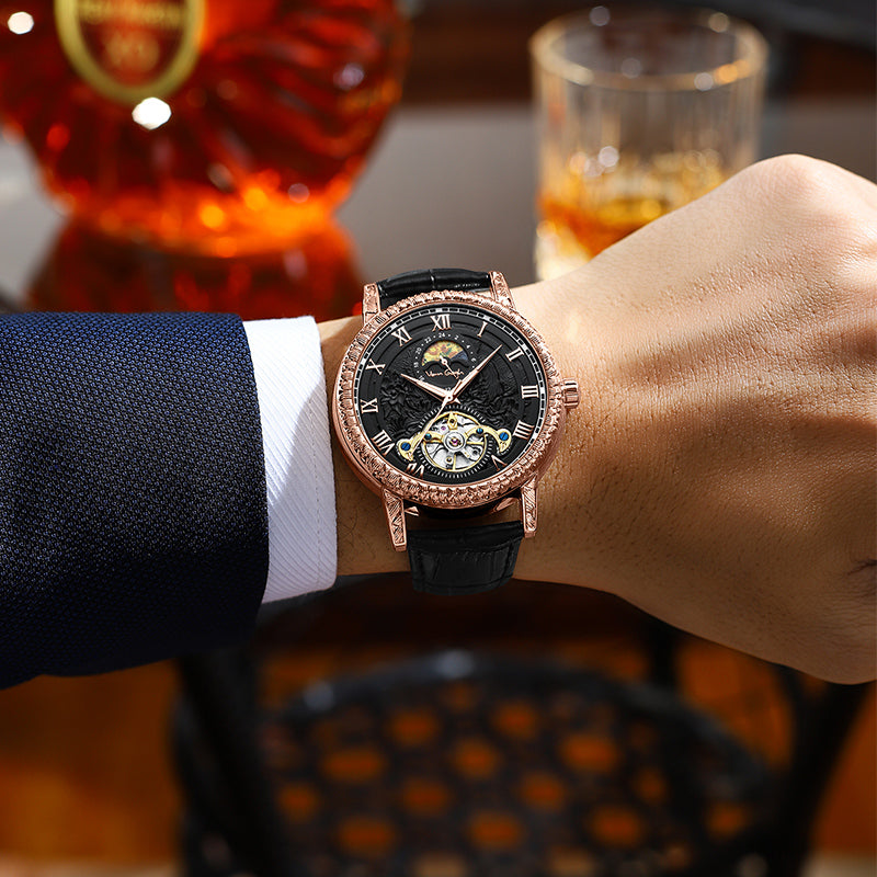 Montre Vincent, détail du bracelet et du boîtier