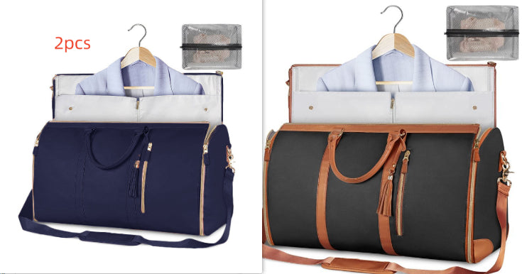 Sac de voyage pliable à rayures noires, modèle B