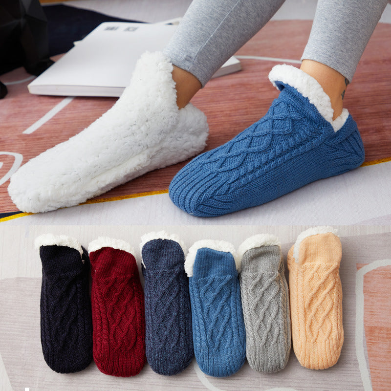 Chaussons-chaussettes, détail de la doublure sherpa