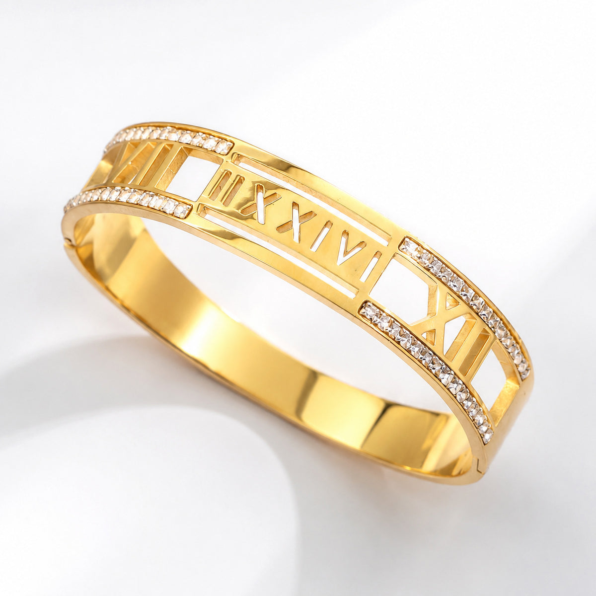Bracelet Héritage, détail de la finition dorée