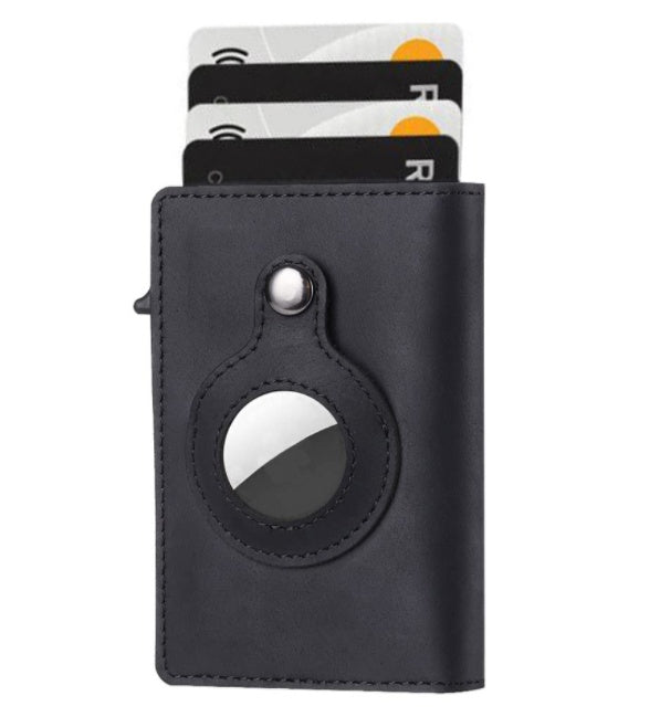 Porte-cartes RFID version pince à billets, noir carbone