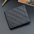 Portefeuille homme à carreaux, format horizontal compact