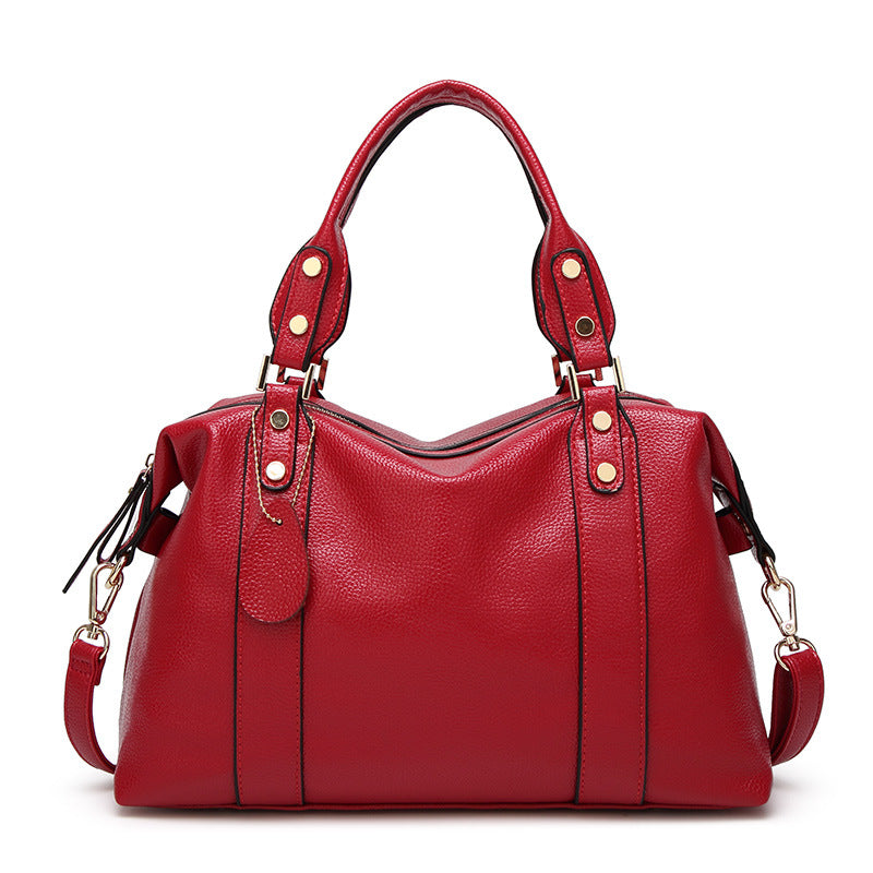 Sac à main femme grainé, porté main ou épaule