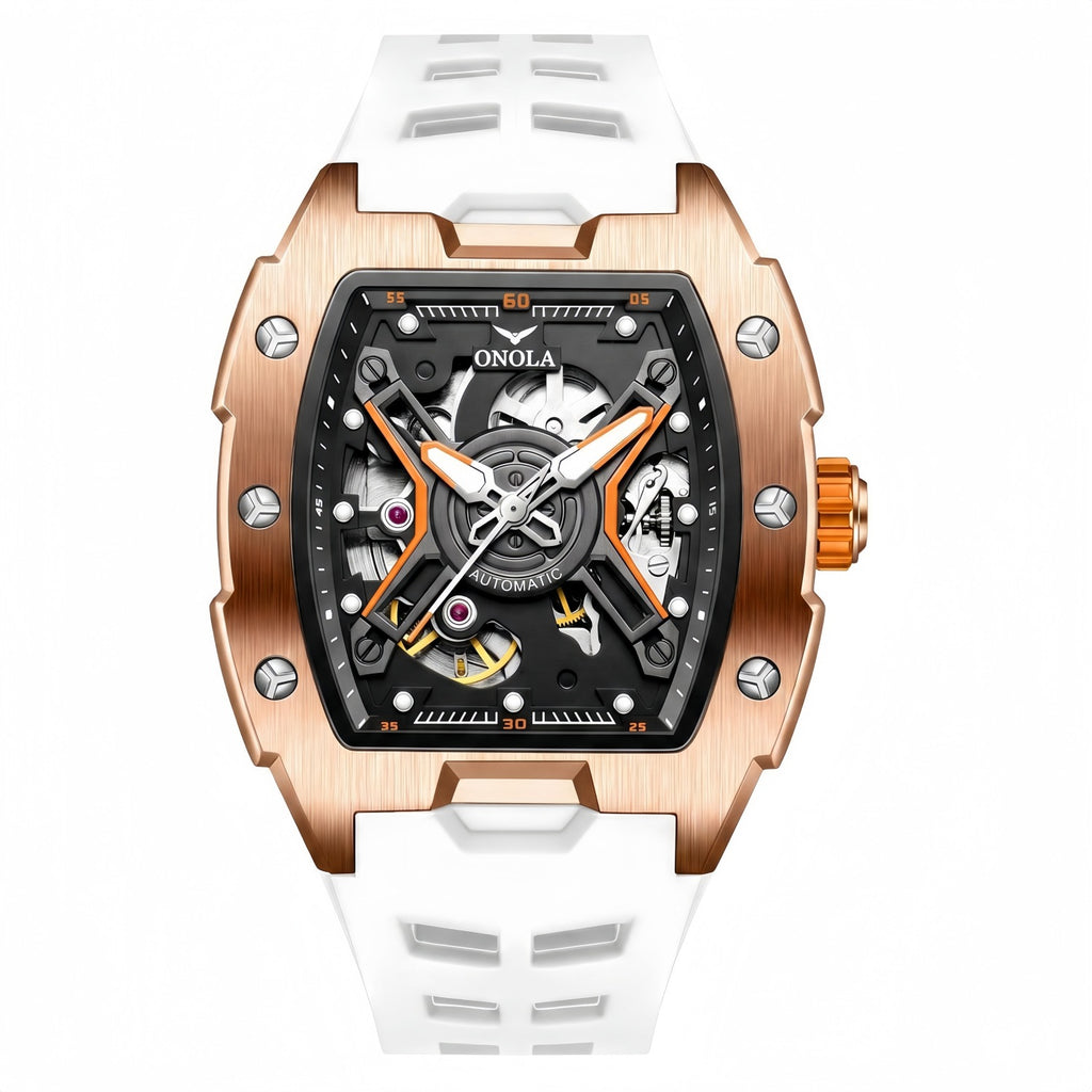 Montre Lagune, détail du bracelet silicone et du fermoir